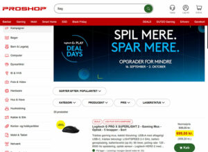 Aktuelle tilbud hos Proshop – spar på elektronik og gaming